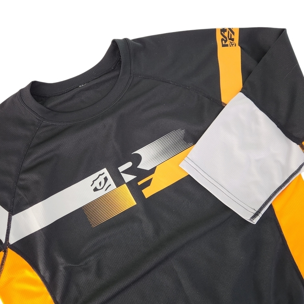 RACE FACE Indy Jersey 3/4 sleeve mountain bike orange and black - Picture 4 of 10